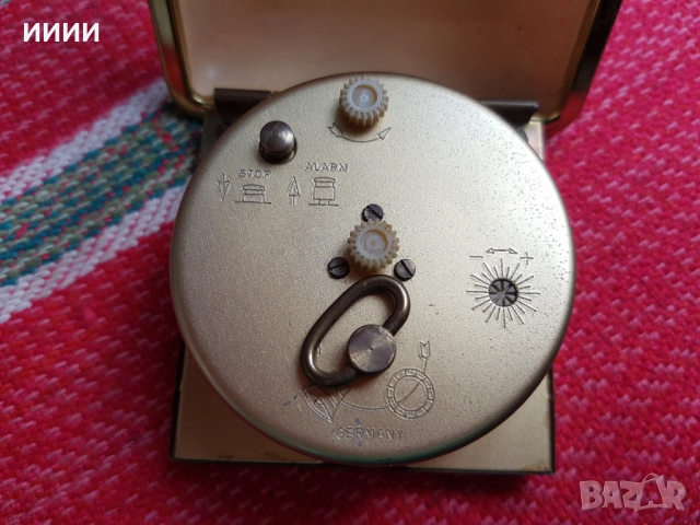 Джобен часовник будилник EUROPA, снимка 3 - Антикварни и старинни предмети - 52788583