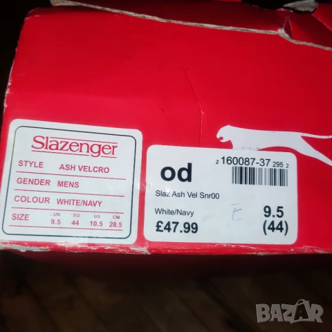 маратонки Slazenger Ash Strap Trainers естествена кожа 44 номер , снимка 4 - Маратонки - 50609578