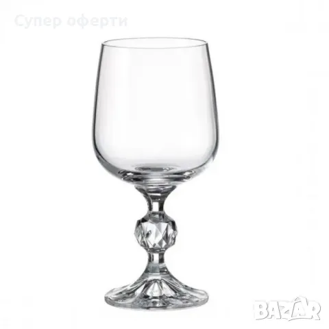 Комплект от 6 броя чаши за бяло вино Bohemia Sterna, 230 мл, снимка 2 - Чаши - 49226061