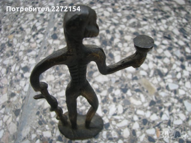 Бронзова пластика статуетка Асклепий, снимка 2 - Антикварни и старинни предмети - 29338830
