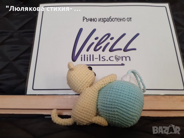 Коледна декорация с котка, снимка 2 - Декорация за дома - 38990806