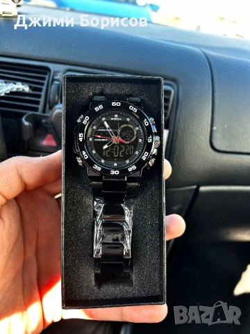 МЪЖКИ НОВ ЧАСОВНИК + 1 ГОДИНА ГАРАНЦИЯ , снимка 1