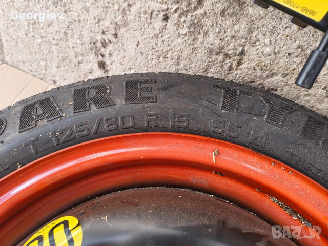 Оригинална резервна гума, крик, ключ за гуми за Форд Фокус/Ford Focus, снимка 3 - Аксесоари и консумативи - 53063853