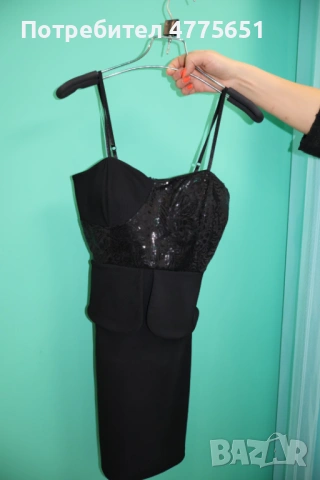 Вечерна черна рокля, размер S