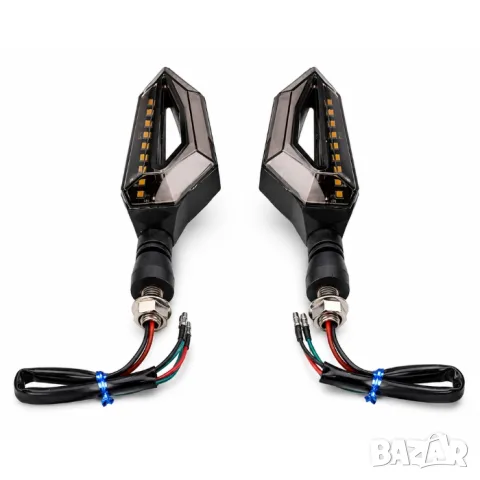 Футуристични динамични LED мигачи с DRL 2 броя, снимка 2 - Аксесоари и консумативи - 55865946