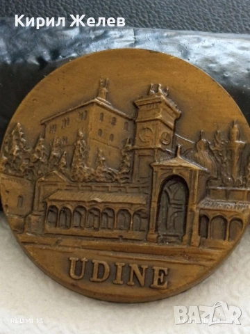 Плакет УДИНЕ ИТАЛИЯ много красив невероятен за КОЛЕКЦИОНЕРИ 25328, снимка 5 - Антикварни и старинни предмети - 51531380