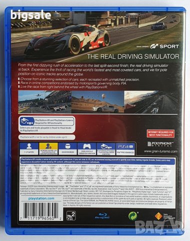 Gran Turismo Sport PS4 Playstation 4 PS5 Плейстейшън 5 диск игра коли, снимка 2 - Игри за PlayStation - 31497156