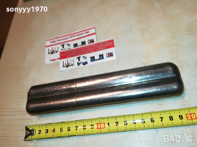 🛑🛑ИНОКСОВА КУТИЯ ЗА 2 ПУРИ-ВНОС ФРАНЦИЯ 1310221550, снимка 8 - Антикварни и старинни предмети - 38319138