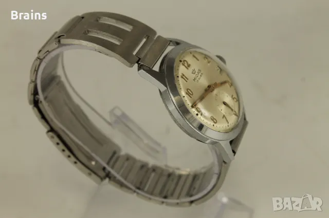 Стар Мъжки Часовник MIDAS 17 Камъка, снимка 6 - Антикварни и старинни предмети - 49467108