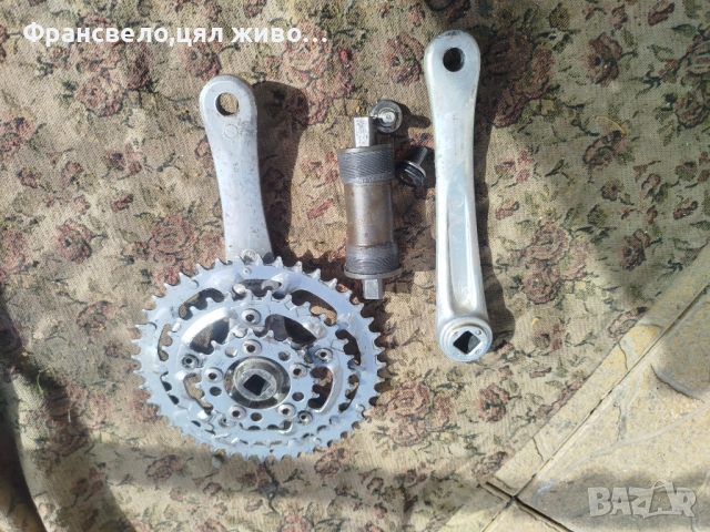 Курбел със средно движение за велосипед колело sugino, снимка 2 - Части за велосипеди - 54189433