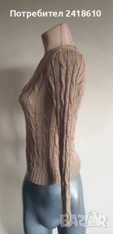 POLO Ralph Lauren Cable Pima Cotton  V - Neck Size XS НОВО! ОРИГИНАЛ! Дамски Пуловер!, снимка 3 - Блузи с дълъг ръкав и пуловери - 53024227