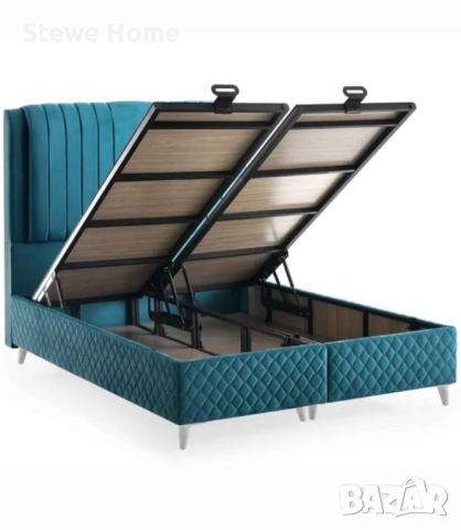 FULYA - ЛЕГЛО С ТАБЛА И ОСНОВА С МЯСТО ЗА СЪХРАНЕНИЕ, снимка 4 - Спални и легла - 52301600