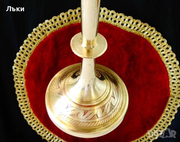 Бронзов бокал,чаша за вино 30 см.,350 мл.,клетъчен емайл. , снимка 4 - Антикварни и старинни предмети - 50689419