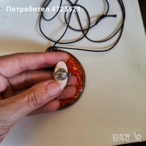 Уникален сет от Колие и пръстен от Португалия Порто Азележо, снимка 6 - Колиета, медальони, синджири - 54077450