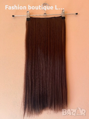7,65 евро ‼️ 15 лева ‼️  Екстеншън на треса 100 грама ❤️ Дължина - 60 см. ✔️ Ширина - 25 см. 😍  , снимка 9 - Аксесоари за коса - 53025010