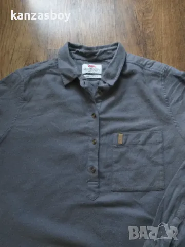 Fjällräven Kiruna Winter LS skjorte W - страхотна дамска риза КАТО НОВА Л, снимка 3 - Ризи - 47453825