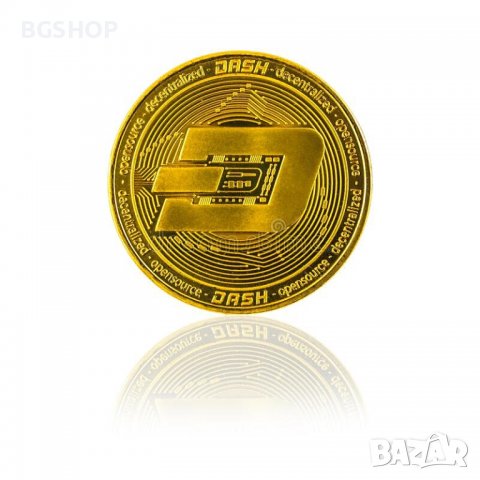 Даш монета / Dash Coin ( Dash ) - Златиста, снимка 1 - Нумизматика и бонистика - 26917683
