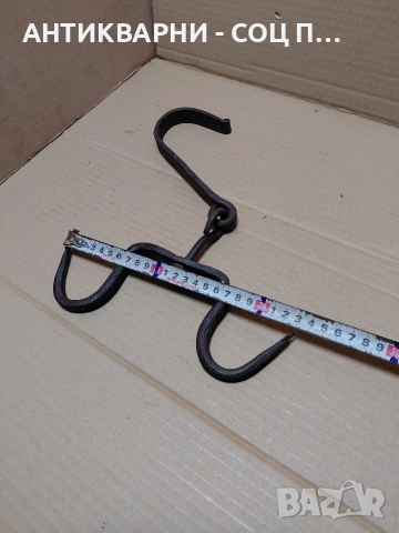 Соц Стар Ръчно Кован Ченгел За Дране На Животни. НОМЕР 1765., снимка 11 - Антикварни и старинни предмети - 54072763