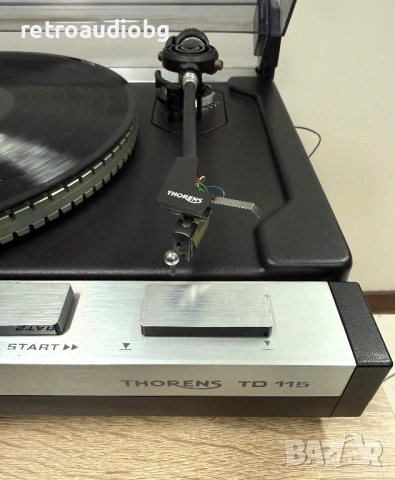 🔈Винтидж грамофон Thorens TD 115 - ремъчен - 1981 - 1984 г. 🔈, снимка 5 - Грамофони - 53998836