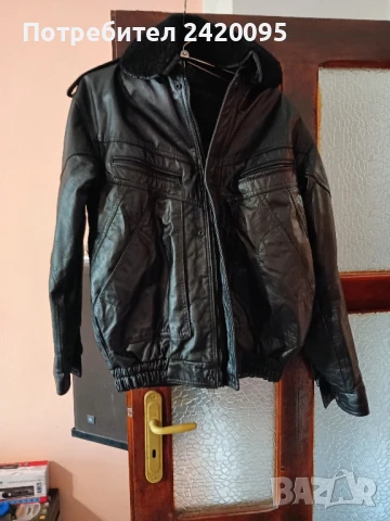 кожено яке-100лв, снимка 9 - Якета - 50511413