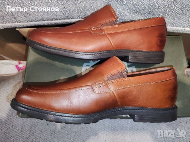 Удобни и стилни мъжки половинки от естествена кожа Timberland №40, снимка 6 - Официални обувки - 37951374
