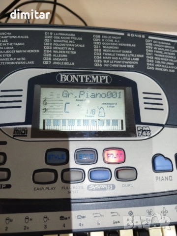 Синтезатор Bontempi PM 746 , снимка 4 - Синтезатори - 52837120