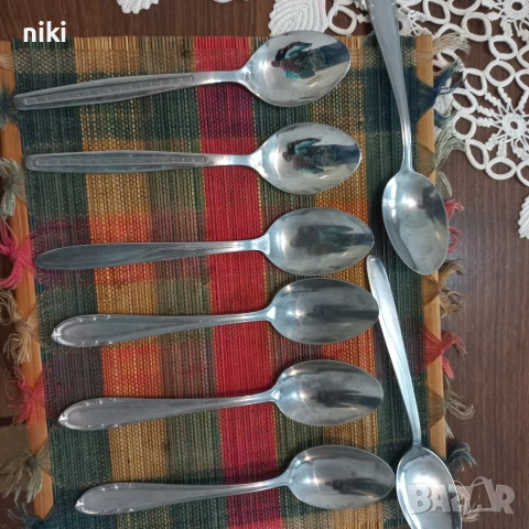 8 броя лъжици от неръждаема стомана., снимка 2 - Прибори за хранене, готвене и сервиране - 53356604