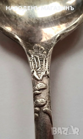 СССР - Сервиз руски посребрени лъжички чай кафе 7 броя мелхиор сребро Луксозни , снимка 13 - Други ценни предмети - 53964601