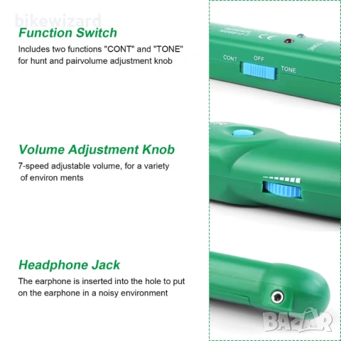 Gobesty Cable Tracker, търсачка на кабели, тестер на кабели НОВО , снимка 2 - Други инструменти - 53263356