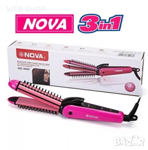 Преса за коса 3в1 HAIR CARE STYLERS, снимка 1