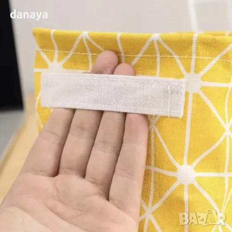 5259 Текстилна сгъваема кошница за съхранение, 20x14x16cm, снимка 10 - Органайзери - 47386008