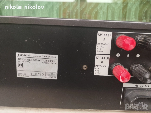 Sony TA-F 444 ES, снимка 6 - Ресийвъри, усилватели, смесителни пултове - 52186356