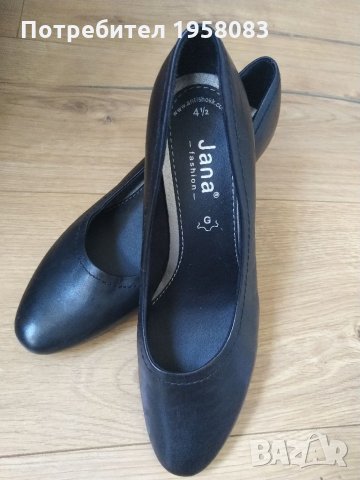 Естествена кожа обувки Jana (Germany), стелка-24.5-25см