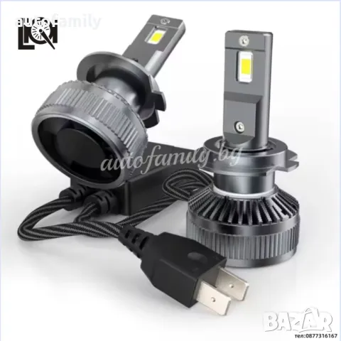  H1 Н7 H8/H9/Н11/H16 НВ3/9005 НВ4/9006 Hir2/9012  Canbus LED, 6000k, 110W, яркост 12000 Lm, 12V, снимка 1