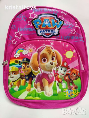 Раница за детска градина с картинка - Пес Патрул, розова, снимка 1