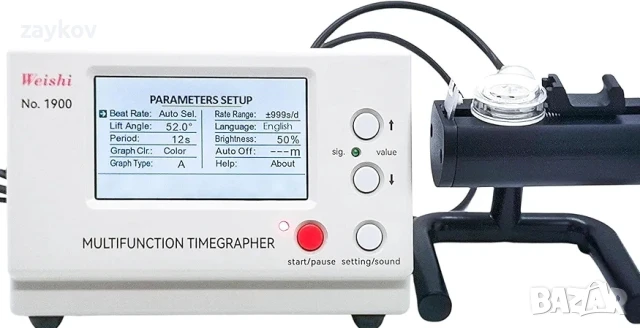 Weishi Timegrapher NO.1900 Многофункционален тестер за часовници Инструменти за ремонт, снимка 5 - Други инструменти - 50502590