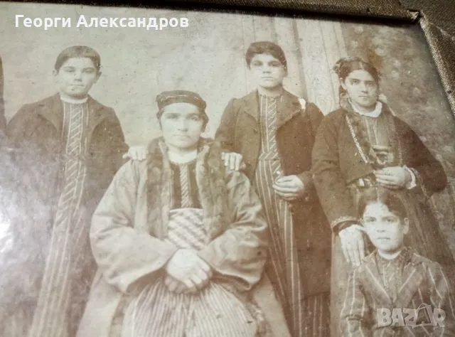 ФОТО МАНОЛОВ Чернобяла ЦАРСКА ФОТОГРАФИЯ СНИМКА ТВЪРД КАРТОН на ЗАМОЖНА ФАМИЛИЯ, снимка 3 - Колекции - 48681076