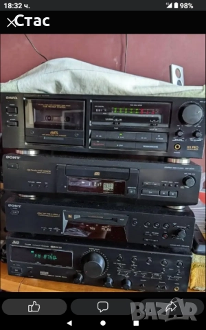 Jvc resiver/compact disc Sony/deck Aiwa, снимка 1