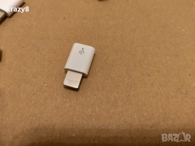 Преходник microUSB към Type-C (Android) / Lightning (Apple/Iphone), снимка 3 - USB кабели - 29606603