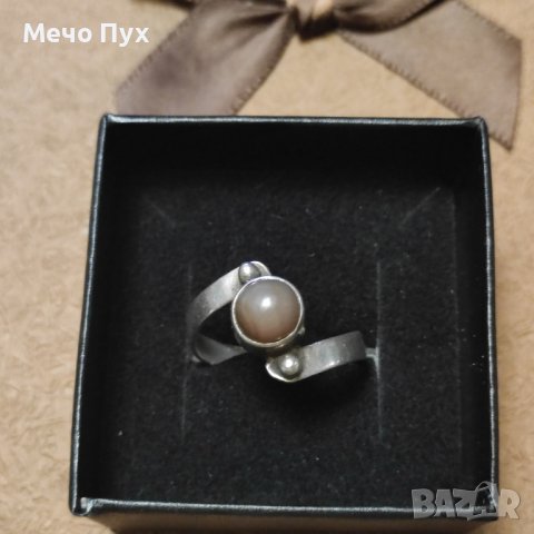 Сребърен пръстен (204), снимка 6 - Пръстени - 44230986