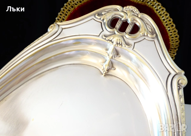 Посребрена лопатка за трохи Derby Silver Co. , снимка 6 - Антикварни и старинни предмети - 52012905