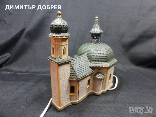 СТАРА РЕТРО ЕЛЕКТРИЧЕСКА НАСТОЛНА ЛАМПА ЦЪРКВА WURM GERMANY, снимка 3 - Декорация за дома - 52223798