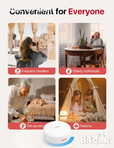 X-Sense Wi-Fi слушател за детектори за дим и въглероден оксид, снимка 6 - Друга електроника - 50961605