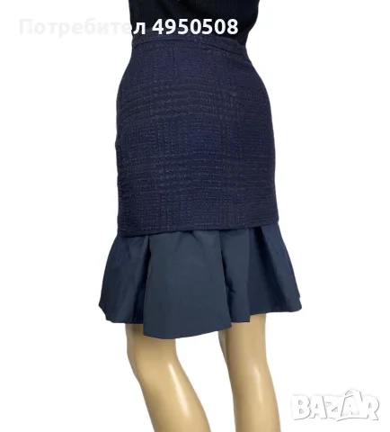 MOSCHINO – евтина и шик пола с разкършени краища, размер 42 (Италия), 8 (САЩ), снимка 4 - Рокли - 56132756