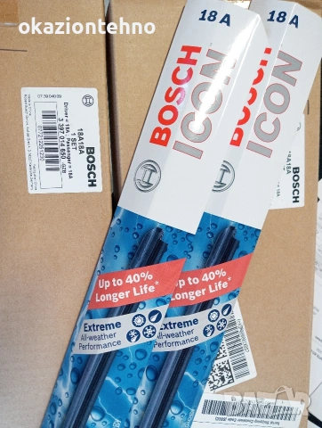 Комплект висококачествени чистачки BOSCH ICON 18A18A, снимка 2 - Аксесоари и консумативи - 53883167