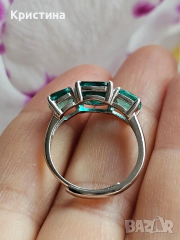 Италиански сребърен пръстен, снимка 4 - Пръстени - 54235127