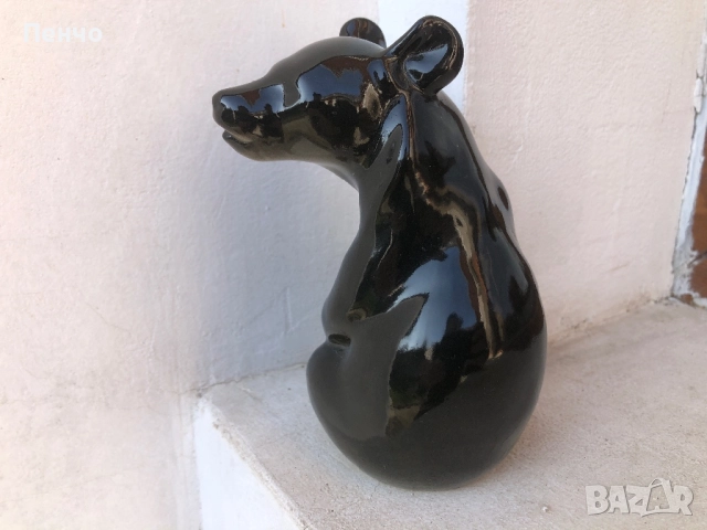 стара порцеланова фигурка МЕЧКА - Ломоносов /ЛФЗ/, снимка 4 - Антикварни и старинни предмети - 50366309