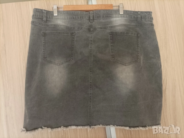 Макси дънкова еластична пола , снимка 2 - Поли - 52846925