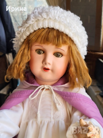 Антична кукла от композит 1940-50 г, 67 см., снимка 7 - Кукли - 54238174