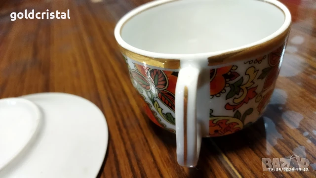 стар български порцелан Изида кашмир чаша за кафе, снимка 8 - Антикварни и старинни предмети - 50509106